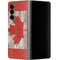 Canadian Flag Dark Wood Galaxy Z Fold4 5G Skin